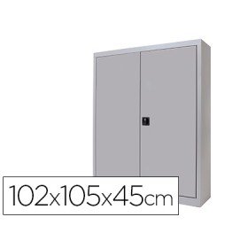 Armario Metalico Rocada Dois Portas Inclui Dois Prateleira 90X105X45 Cm Acabamento Ac00 Cinza/Cinza