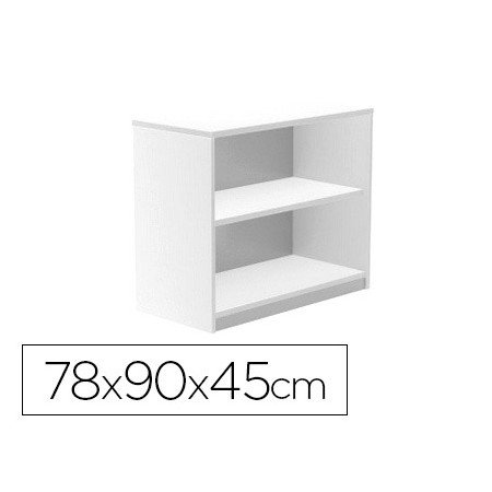 Armario Rocada com Dois Estantes Serie Store 78X90X45 Cm Acabamento Aw04 Branco/Branco
