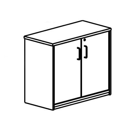 Armario Rocada com Estante E Duas Portas Serie Store 78X90X45 Acabamento Aa01 Faia/Faia