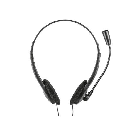 Auricular Trust Primo Chat Headset Para Pc E Laptop Comp. Cabo 1,8 M com Microfone Conexao Jack 3.5 Mm Cor Preto