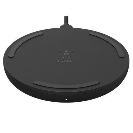 Base de Carregamento Sem Fios Belkin Wia001Vfbk Boost Charge 10W + Carregador Qc 3.0 24W Cor Preto