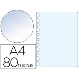 Bolsa Catalogo/Mica Esselte Din A4 Polipropileno 80 Microns 11 Furos Cristal Caixa de 100 Unidades