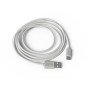 Cabo Groovy Usb-A A Tipo C Comprimento 2 Mt Cor Branco