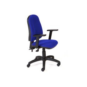 Cadeira Rocada de Direcao Sistema Asincro com Bracos Cor Azul