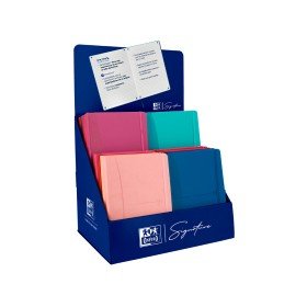 Caderno Oxford Cozido Capa Extradura Din A5 80 Folhas Expositor de 20 Unidades Cores Sortidas