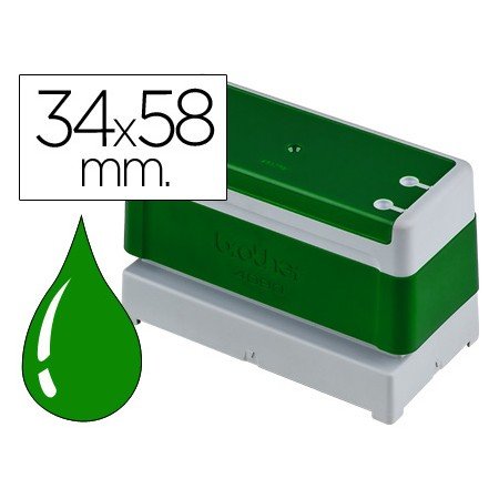 Carimbo Automatico Brother 34 Mm x 58 Mm Verde