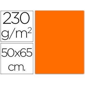 Cartolina Fluorescente 50 x 65 Cm 230 Gr Laranja