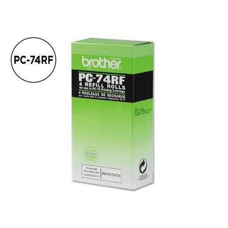 Consumivel Fax T104/106 Brother de Transferencia Termica 4 Bobines Duraçao 140 Pag