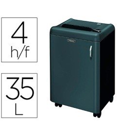 Destruidora de Documentos Fellowes 1050Hs Capacidade de Corte 4 Folhas Seguranca P7 Cesto Cesto 35 L