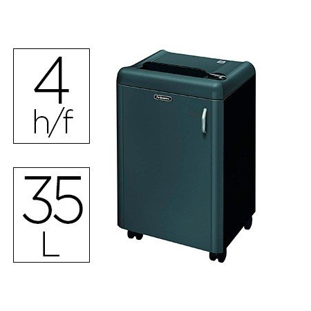 Destruidora de Documentos Fellowes 1050Hs Capacidade de Corte 4 Folhas Seguranca P7 Cesto Cesto 35 L