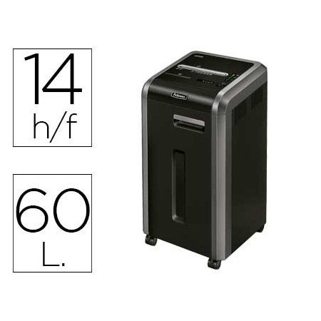 Destruidora de Documentos Fellowes 225Mi Capacidade de Corte 14 Folhas Destroi Agrafes Clips Cartoes