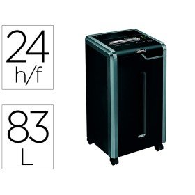 Destruidora de Documentos Fellowes 325Ci Capacidade de Corte 24 F em Particulas Destroi Agrafes Clips Cartoes E Cd 83 L