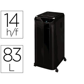 Destruidora de Documentos Fellowes Automax 600M Capacidade de Corte 600 Folhas Seguranca P5 Destroi Agrafes Clips E Cart