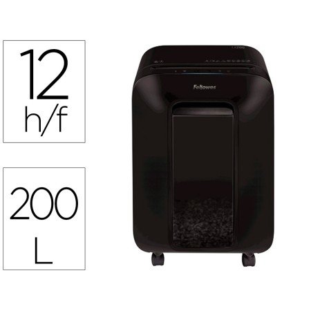 Destruidora de Documentos Fellowes Lx-200 Capacidadee de Corte 12 F Seguranca P4 Destroi Agrafes E Cartoes de Credito Ce