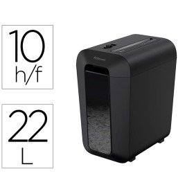 Destruidora de Documentos Fellowes Lx-65 Capacidadee de Corte 10 F Seguranca P4 Destroi Agrafes E Cartoes de Credito Ces