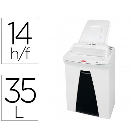 Destruidora de Documentos Hsm Securio Af300 Autofeed Nivel de Seguranca 4 Capacidade de Corte 14 Folhas em Particulas