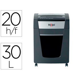 Destruidora de Documentos Rexel Momentum Extra P420+ Capacidade Corte 20 F P4 Destroi Agrafes Clips Cd E Cartoes 30 L