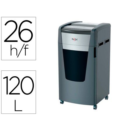 Destruidora de Documentos Rexel Momentum Extra Xp426+ Capacidade Corte 26 F P4 Destroi Agrafes Clips Cd E Cartoes 120 L