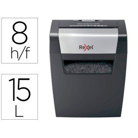 Destruidora de Documentos Rexel Momentum X308 Capacidade de Corte 8 Folhas Destroi Agrafes E Clips 15 Litros