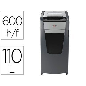 Destruidora de Documentos Rexel Optimum Auto+ 600X Eu Capacidade 600 Folhas Particulas Destroi Agrafes Clips E Cartoes