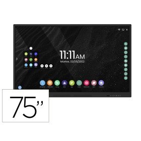 Ecra Interativo Rocada Vidro Temperado 75" Multitatil Wifi com Colunas USB Thunderbolt Hdmi Micro Ethernet Vga