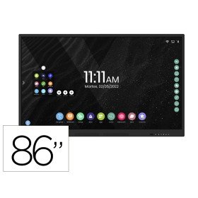 Ecra Interativo Rocada Vidro Temperado 86" Multitatil Wifi com Colunas USB Thunderbolt Hdmi Micro Ethernet Vga