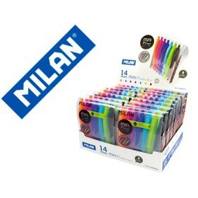 Esferografica Milan P1 Retratil 1 Mm Touch Mini Estojo de 7 Unidades Cores Sortidas