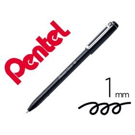 Esferografica Pentel Izee Ponta de 1,0Mm com Tampa Cor Preta
