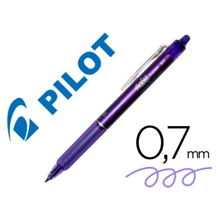 Esferografica Pilot Frixion Clicker Apagavel 0,7 Mm Cor Violeta em Blister