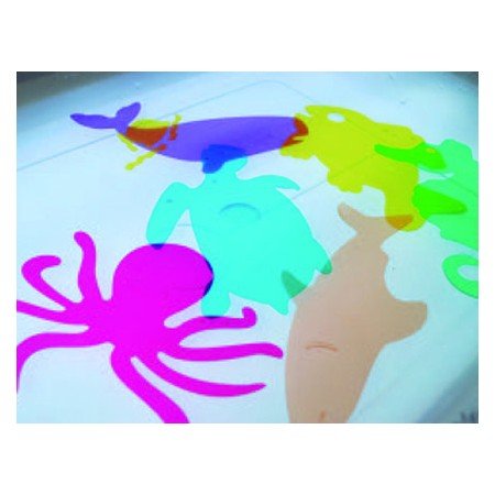 Jogo Modelos Flexiveis Henbea Animais Do Mar Medidas 15X21 Cm Set 6 Unidades
