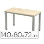 Mesa de Escritorio Rocada Executive 2001Ad01 Aluminio /Faia 140X80 Cm