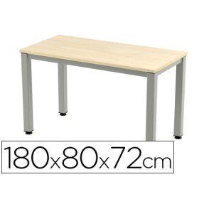 Mesa de Escritorio Rocada Executive 2003Ad01 Aluminio /Faia 180X80 Cm