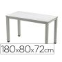 Mesa de Escritorio Rocada Executive 2003Ad02 Aluminio /Cinza 180X80 Cm