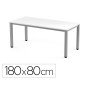 Mesa de Escritorio Rocada Executive 2003Ad04 Aluminio/Branco 180X80 Cm