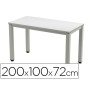 Mesa de Escritorio Rocada Executive 2005Ad02 Aluminio /Cinza 200X100 Cm