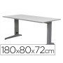 Mesa de Escritorio Rocada Metal 2003Ac02 Aluminio /Cinza 180X80 Cm