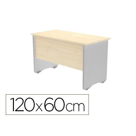 Mesa de Escritorio Rocada Serie Work 120X60 Cm Acabamento Ab04 Aluminio/Branco