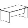 Mesa de Escritorio Rocada Serie Work 1600 x 840 Mm Acabamento Faia
