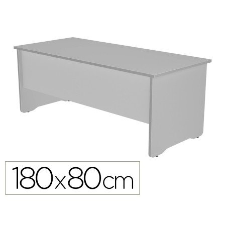 Mesa de Escritorio Rocada Work 2003Ab02 Aluminio/Cinza 180X80 Cm