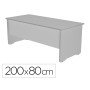 Mesa de Escritorio Rocada Work 2004Ab02 Aluminio/Cinza 200X80 Cm