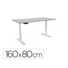 Mesa de Escritório Rocada Work 2002Ab02 Aluminio/Cinza 160X80 Cm