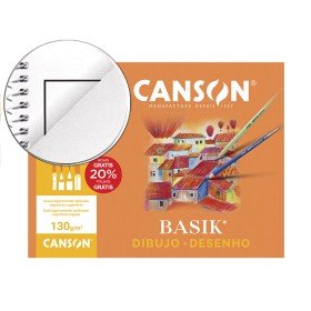 Papel de Desenho Basik 210X297 130 Gr com Esquadria em Minipack de 10 Folhas