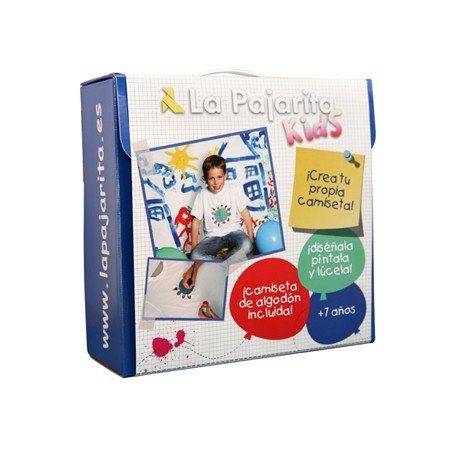 Pintura Para Tecido La Pajarita Conjunto de Pinturas E T-Shirt 5 Packs Stdo 1 Pincel 1 Lapis 1 T-Shirt E 1 Folha Papel