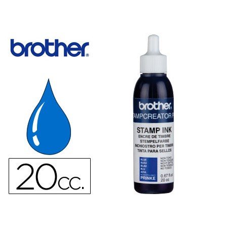 Recarga de Tinta Brother Pr-Ink-E Cor Azul Para Carimbos Automaticos 20 Cc