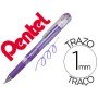 Roller Pentel Hybrid Gel K230M Ponta de 1,0 Mm Cor Violeta Metalico