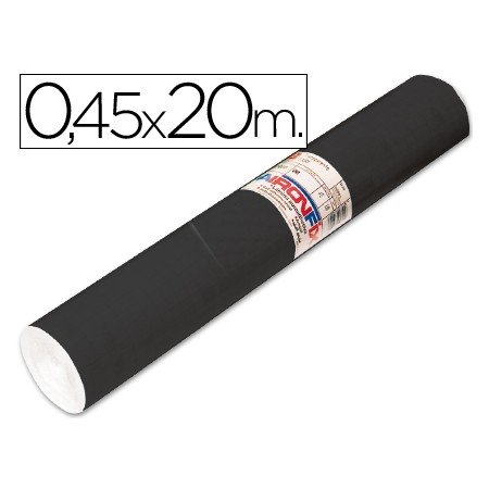 Rolo Autoadesivo Aironfix Cor Preto Mate