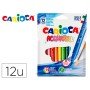 Rotulador Carioca Aquarelle Punta de Pincel Caja de 12 Colores Surtidos