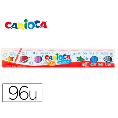 Rotulador Carioca Joy Metro Caja de 96 Unidades Colores Surtidos