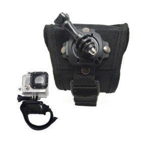 Acessório de suporte de pulso ajustável Phoenix com rotação de velcro de 360 para câmeras esportivas e gopro hero 4 - 3+ - 3 - 2