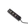 HUB USB 2.0 Maipo HU100 com 4 Portas e Interruptor - Preto - uGo